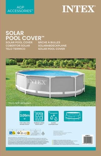 Solcover boblemåtte til rund pool 3,05 m, Ø290 cm (Intex 28011)