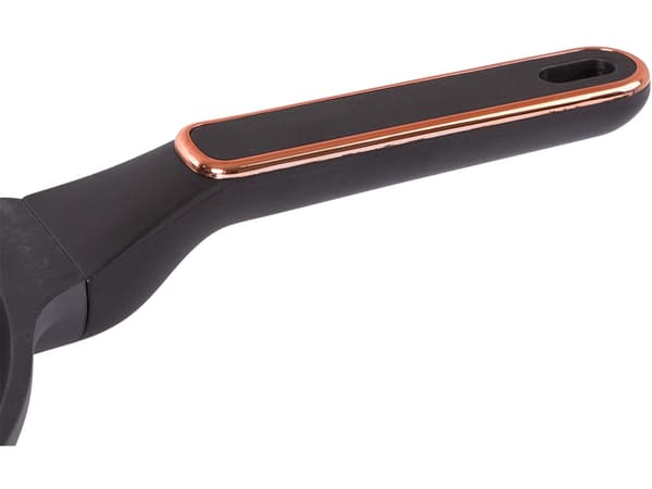 Stegepande 28 cm støbt aluminium non-stick, sort, til induktion