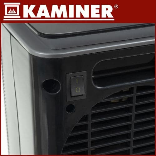 Keramisk elektrisk varmeblæser 1500W med LED-display, timer, sort