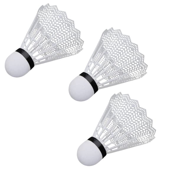 Badmintonset 2 racketar + 3 plastshuttles med bärväska orange/svart