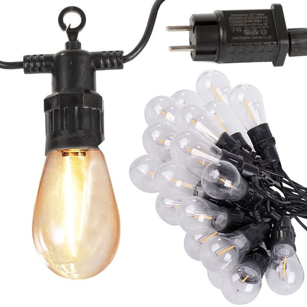 Ulkovalosarja 20 LED lämpimänvalkoinen 20 m IP44