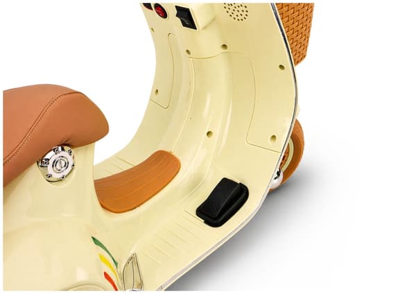Batteriscooter Vespa XW-03 beige, kompakt elscooter til bykørsel