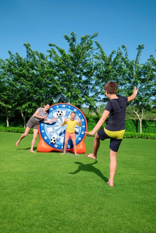 Oppusteligt boldspil med klæbemål og 2 bolde, fra 6 år