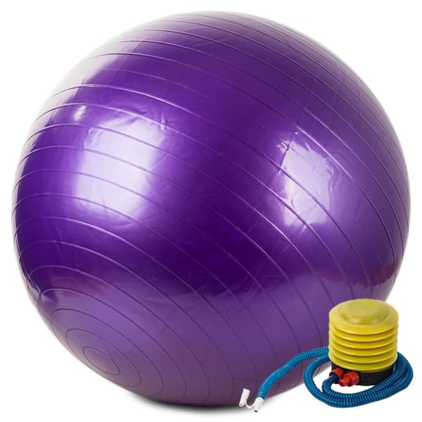 Jumppapallo 65 cm PVC violetti pumppulla
