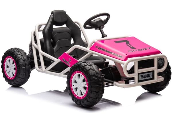 Elbil til børn, buggy, 24V, rosa, Battery Car Buggy A8812