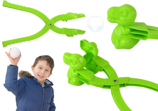 Sneboldmaskine dinosaur grøn 35 cm til børn 3+ CE EN71