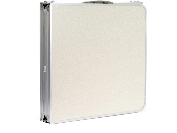 Sammenklappeligt campingbord 180x60 cm justerbar höjd creme