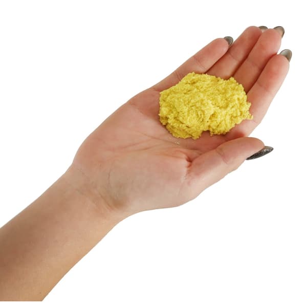 Sensorisk sand til børn 1 kg gul i pose, 3+ Yellow