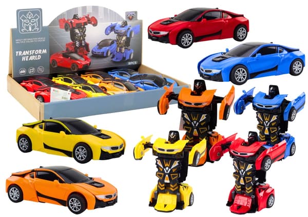 Transformers legetøjsrobot bil 2-i-1 11 cm, 8-pack, fra 3 år