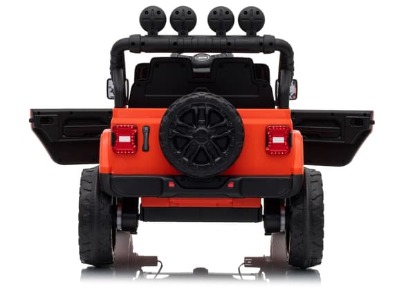 Batteridriven leksaksbil Jeep Rubicon för barn orange
