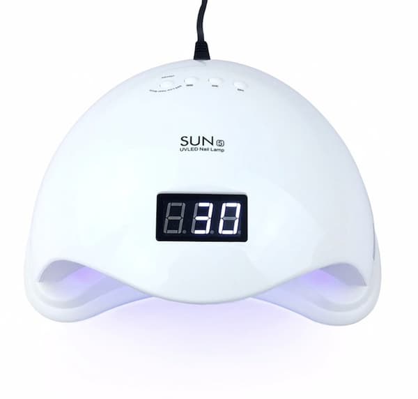 UV/LED nagellampa 48W med sensor och timer 10/30/60s vit Vit