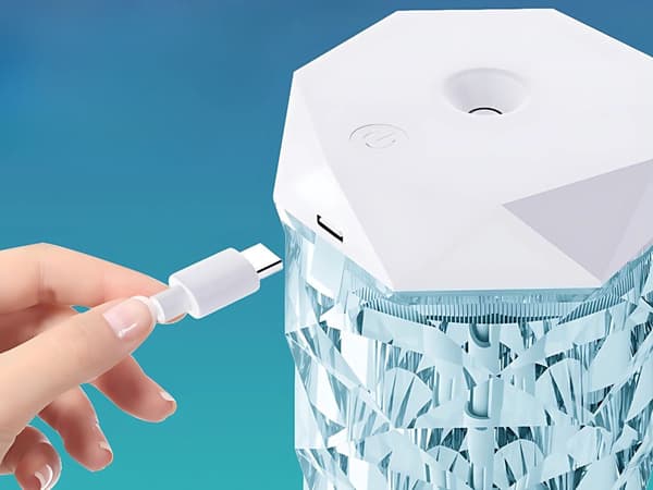 Luftfugter aromadiffuser 1000 ml RGB hvid USB-C
