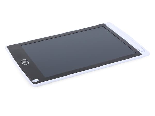 LCD-piirtoalusta 8,5 tuumaa styluksella ja paristolla valkoinen ABS