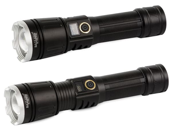 Taktinen LED-taskulamppu CREE XHP160 zoom IPX5 akulla USB-C