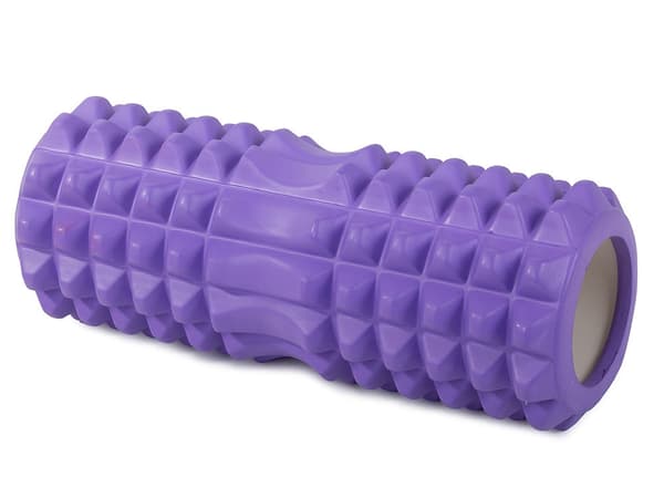 Massage-roller 32 x 13 cm EVA-skum mellemhård lilla