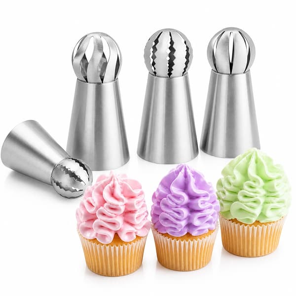 Store sprøjtetyller i rustfrit stål 3-pack 6,1x3,3 cm Silver