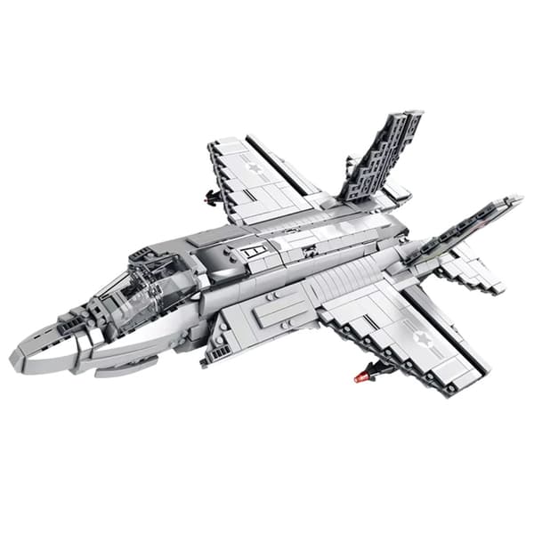 Byggeklods-sæt F-35 Lightning II kampfly 1490 dele 43,5 cm