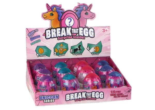 Yllätysmunan yksisarvinen 6 cm Magic Cracking Unicorn Egg, 1 kpl
