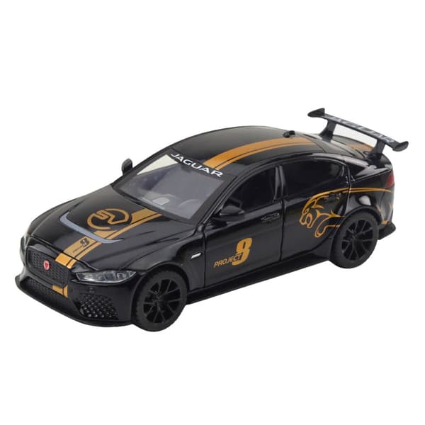 Metalliracingauto 1:32 pull-back valo-/ääni-efekteillä, avattavat ovet