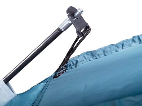 Strandtelt med UV-beskyttelse hurtig opsætning polyester blå 200x100x110 cm