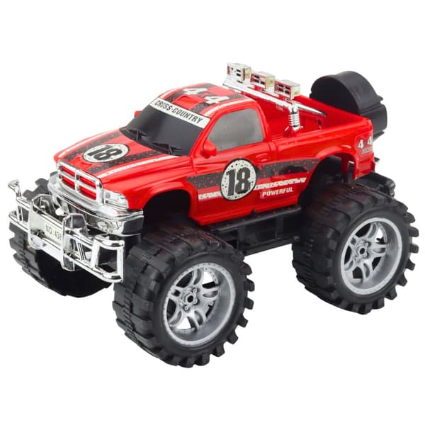 Off-road leksaksbil 4WD med stora däck, push-start, 27 cm