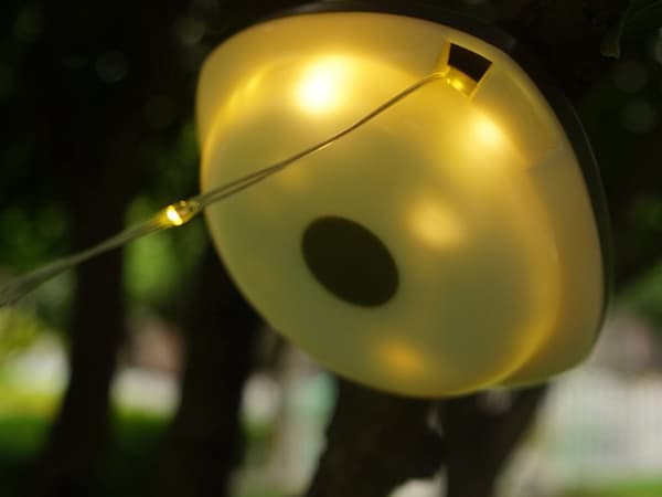 Genopladelig campinglampe med LED-lyskæde 8 m, 5 indstillinger, USB-C