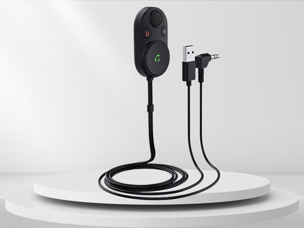 Bluetooth 5.3 AUX-adapteri autostereoon, bass boost ja mikrofoni