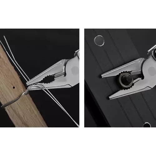Multiverktyg i rostfritt stål 13-i-1 med fodral, bitsadapter & 11 bits