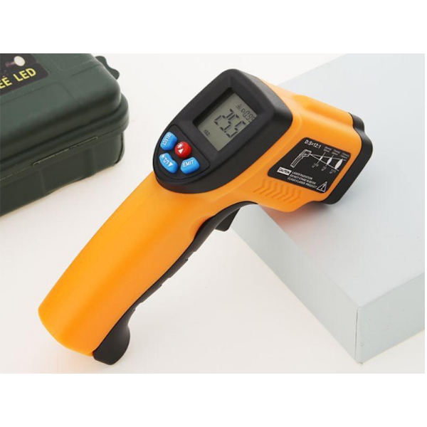 Infraröd termometer/pyrometer med laser -50 till 550°C orange