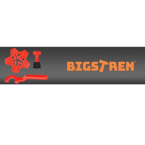 Flisenivelleringssystem sæt 100 clips 50 stjerner 2 nøgler 3-16 mm