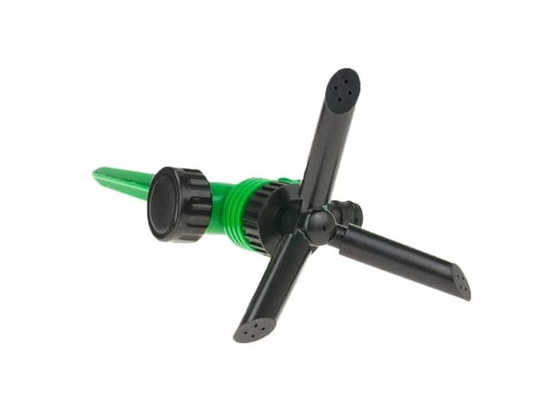 Pulserende sprinklerfordeler 360° 3-arm 26x10,5 cm grøn/sort