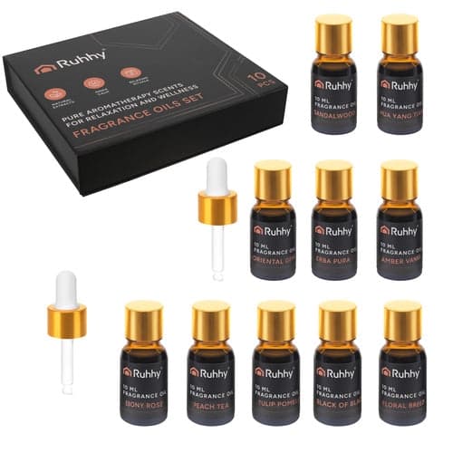 Duftolier sæt 10x10 ml til diffuser/potpourri inkl. 2 pipetter