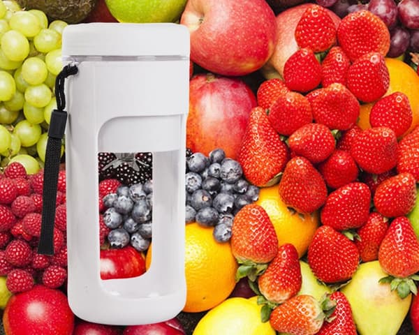 Portabel USB-blender 450 ml uppladdningsbar 2000 mAh vit