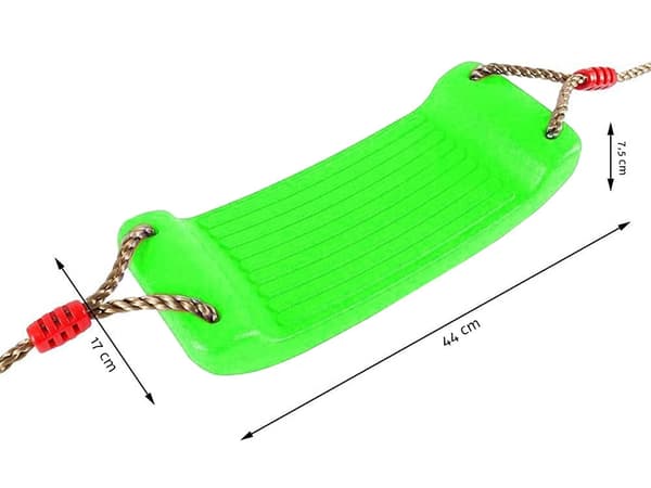 Trädgårdsgunga för barn plast grön 44x17 cm max 100 kg