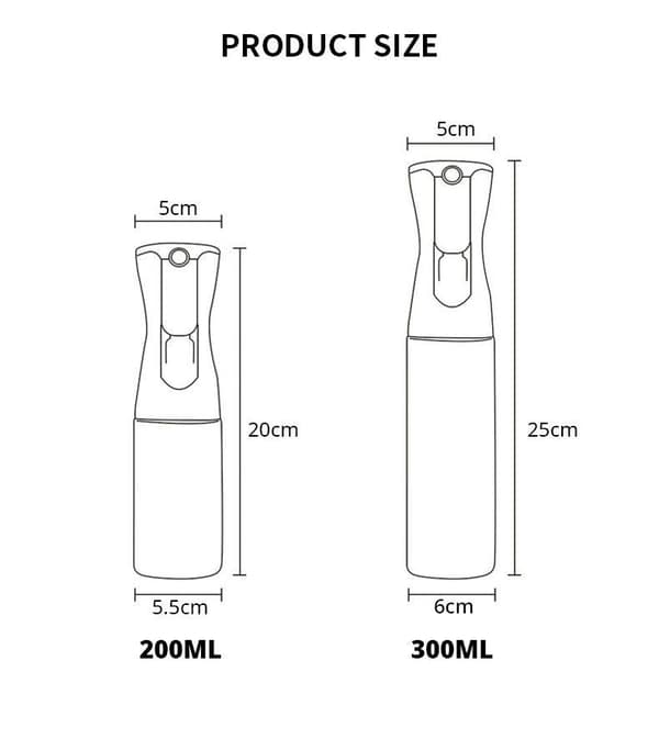 Lasinen suihkepullo öljylle/etikalle 200 ml musta 1-pack