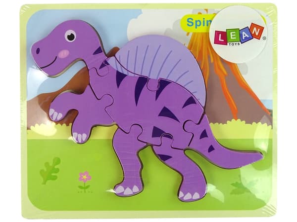 Träpussel dinosaurier 5 mm, Corythosaurus & Spinosaurus, 3+ år