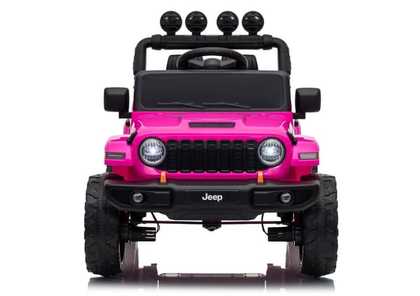 Batteridriven leksaksbil Jeep Rubicon 24V ride-on rosa