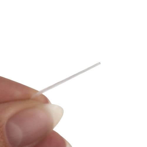 Elastinen korujen nauha 1 mm 40 m rullassa valkoinen kumi