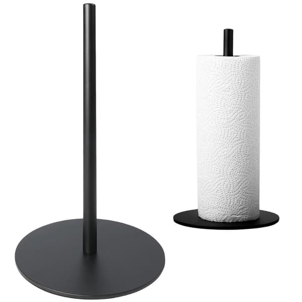 Pappershållare för hushållspapper svart metall 32 cm