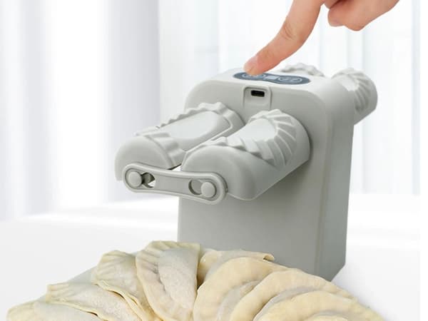 Elektrisk dumplingsmaskin dubbel 5,5 cm USB-laddning 5 W