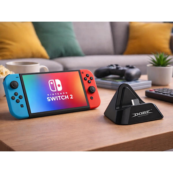 Laddstation/dockningsstation för Nintendo Switch/Switch 2 USB-C