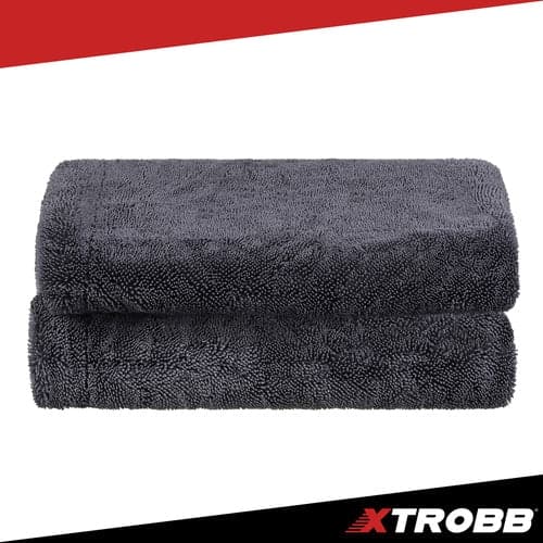 Biltorkduk mikrofiber 90x60 cm 1300 GSM dubbelsidig spiraltvinnad