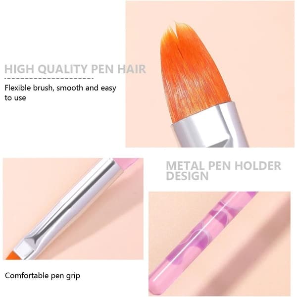 Nagelverktyg - 7 Penslar & 5 Dotting Tools för Perfekt