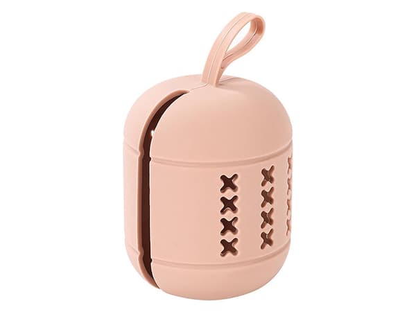 Ventileret holder til makeupsvamp i silikone 7x5,5 cm pastelmix
