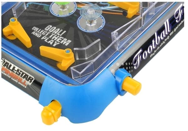 Flipperspel bordmodell med LCD-display och lampor, blå 53,5 cm