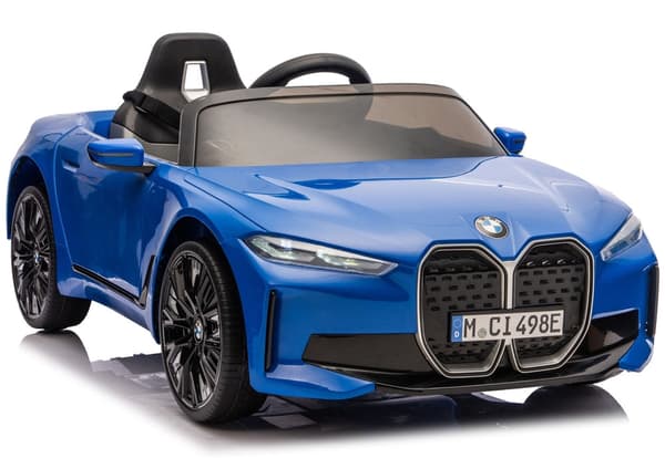 Elbil för barn BMW i4 4x4 batteridriven åkbil blå