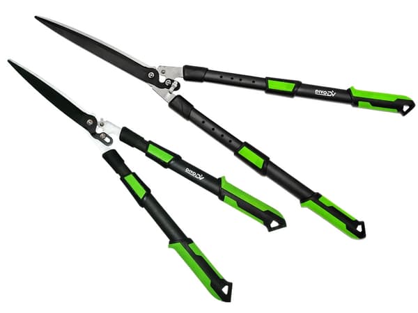 Teleskopisk hækkesaks 26 cm klinge 96 cm sort/grøn