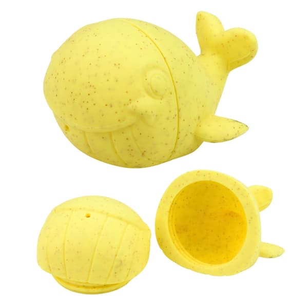 Badleksaker i gummi 4-pack delbara figurer med vattensprut
