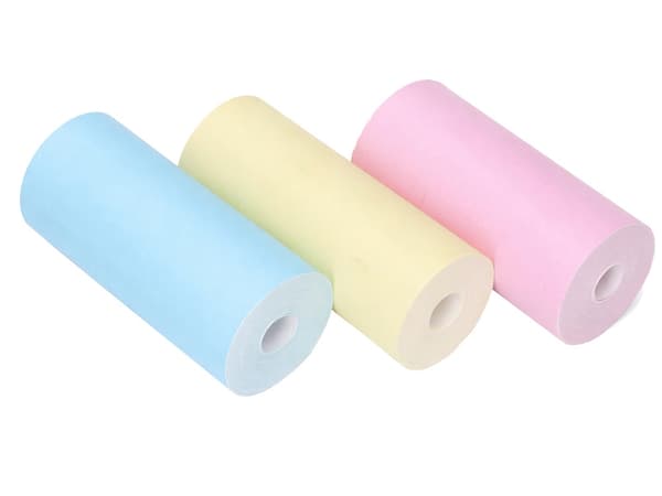 Termopapirruller 55 mm 3-pak farvemix til termoprinter/mini printer