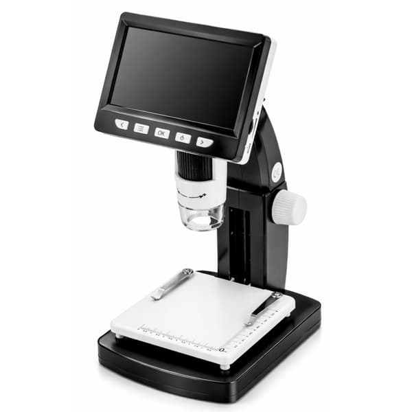 Digitaalinen mikroskooppi 1000x 4,3" IPS LCD:llä, USB-C, Windows/Mac